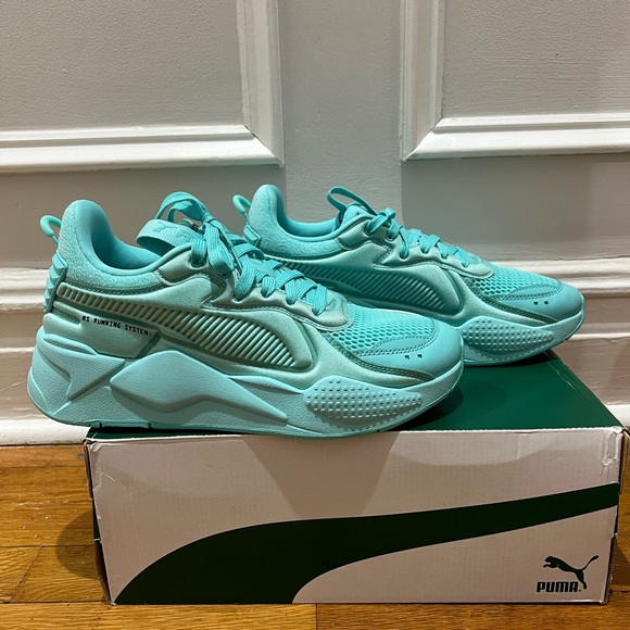 Puma RS-X running sneaker monochrome turquoise size 10 - Picture 3 of 8